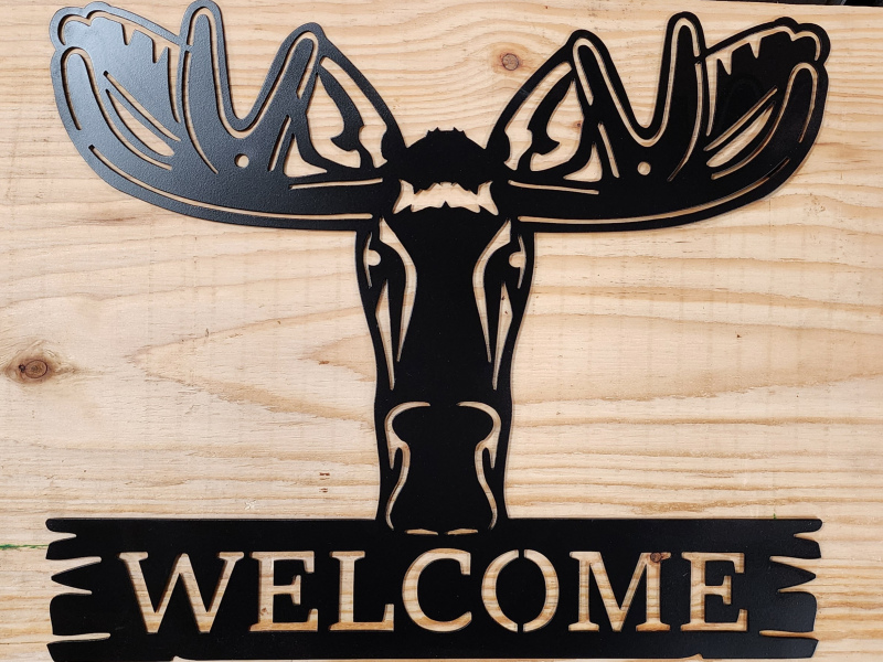 Moose Welcome Sign